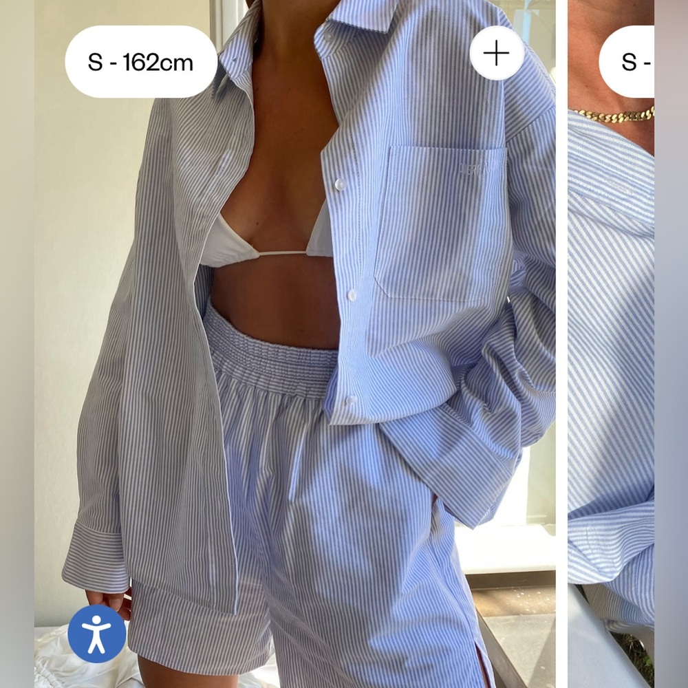 Djerf Avenue Breezy shorts size large NWOT